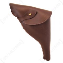 British Webley Holster - Dark Brown Leather 1