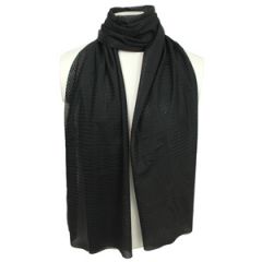 Black Mesh Net Scarf - Thumbnail