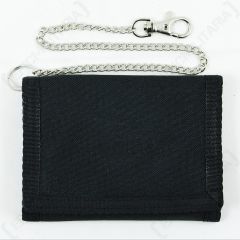 Black Wallet with Security Chain