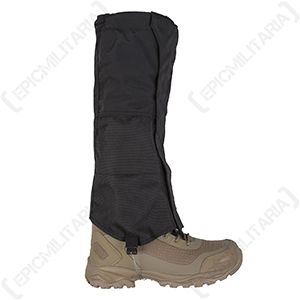 Gaiters with Steel Wire Fixing - Black