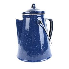 Blue Enamel Coffee Pot