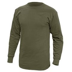 Brandit Bundeswehr Thermal Cotton Under Shirt with Plush Lining - Olive