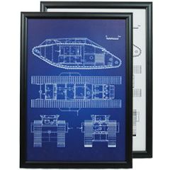 British MkV Tank Framed Patent Print Thumbnail