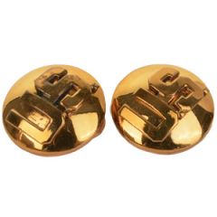 WW2 US Monogram Collar Discs -  Domed