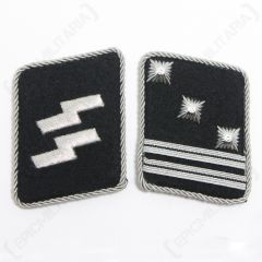 WW2 German Waffen-SS Hauptsturmfuhrer Collar Tabs