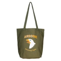 101st Airborne Division Canvas Tote Bag - Olive Drab
