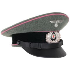 German Army Heer/NCO Visor Cap - Pink Piping - Small (54/55cm)