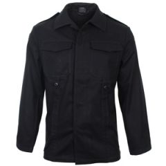 German Old Style Moleskin Field Jacket - Black