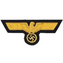 WW2 German Panzer General Tunic Chest Eagle - Black Backing