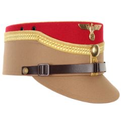 German SA Kepi - Red - Gold Piping