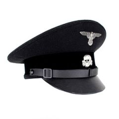 German Allgemeine EM/NCO Visor Cap - Black Piping