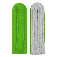WW2 German Officer Shoulder Boards - Light Green Piped Thumbnail
