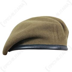 British Wool Beret - Khaki Beret