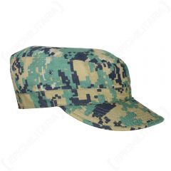 US BDU Field Cap - Digital Woodland Camo