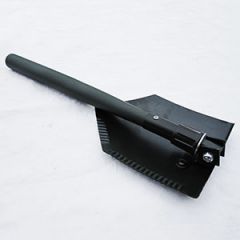 Olive Green Military Style Folding Shovel Thumbnail