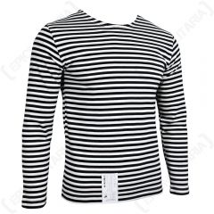 Russian Marines LONG Sleeve Top - BLACK Stripes