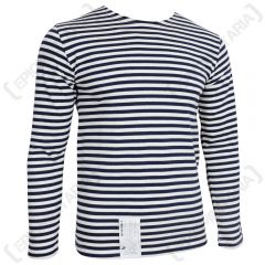 Russian Navy LONG Sleeve Top - NAVY Blue Stripes