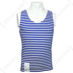 Russian Light Blue Stripe Vest Telnyashka