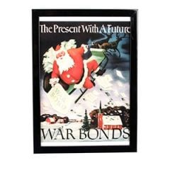 WW2 US Santa Claus War Bonds Framed Print
