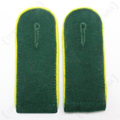 Signals EM Shoulder Boards Bottle Green (Lemon Yellow piped) 