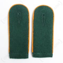 Police EM Shoulder Boards Bottle Green (Orange piped) 