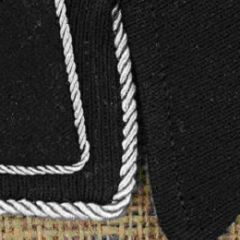 Silver Collar Braid - Thick