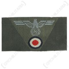 WW2 German Army Eagle Cockade Trapezoid BEVO Dark Green