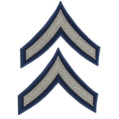 Pair of Private First Class Rank Badges - Khaki