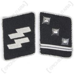 WW2 German Waffen-SS Obersturmfuhrer Collar Tabs