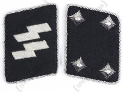 WW2 German Waffen-SS Sturmbannfuhrer Collar Tabs