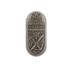 WW2 German Narvik Shield Silver Main