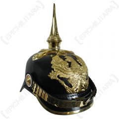 WW1 German Prussian Pickelhaube with Cruciform Base