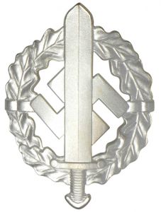 WW2 SA Sports Badge in Silver