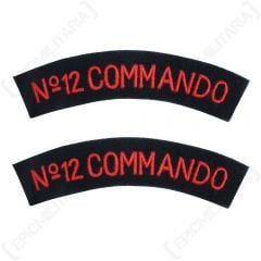 WW2 British 12 Commando Shoulder Titles
