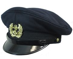 German Bundesmarine Visor Cap - Navy Blue