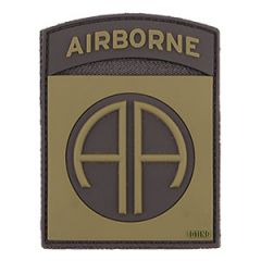 PVC 82nd Airborne Hook & Loop Patch - Olive