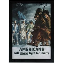 WW2 American Fight For Liberty Framed Print