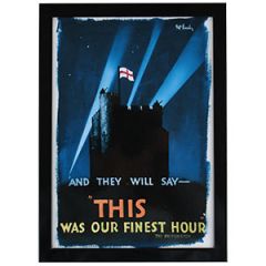 WW2 British Finest Hour Framed Print