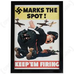 WW2 American Keep 'Em Firing Framed Print