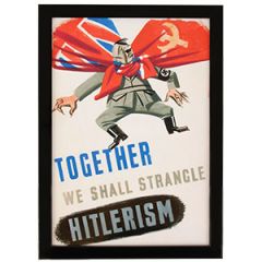 WW2 British Strangle Hitlerism Framed Print