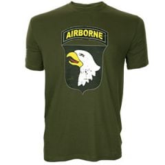 101st Airborne Large Logo T-shirt - Green