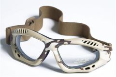 Commando 'Air Pro' Goggles- DESERT CAMO CLEAR