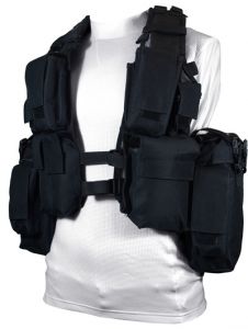 12 Pocket Black Tactical Vest