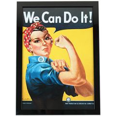 WW2 Rosie the Riveter "We Can Do It!" Framed Print