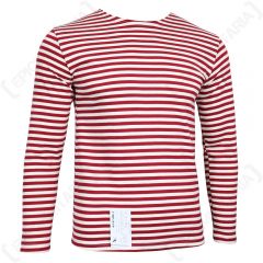 Russian Oman Long Sleeve Top Red Stripes