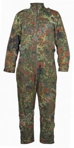 Front view of flecktarn tanker overalls