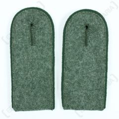 Field Grey Light Green Piped EM Shoulder Boards - Jager