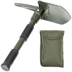 Olive Tactical Folding Shovel with Case