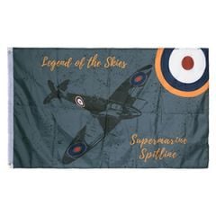 WW2 Themed Flag - British RAF Spitfire