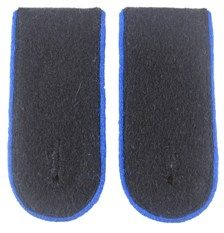 Waffen SS EM Shoulder Boards (Blue piped)